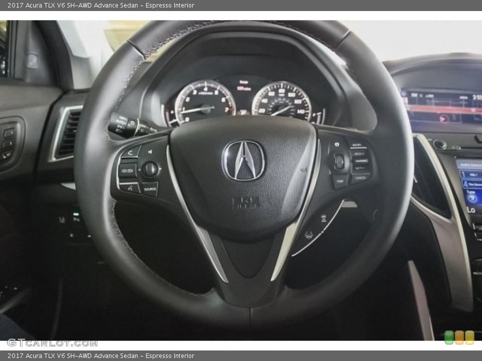 Espresso Interior Steering Wheel for the 2017 Acura TLX V6 SH-AWD Advance Sedan #119577801