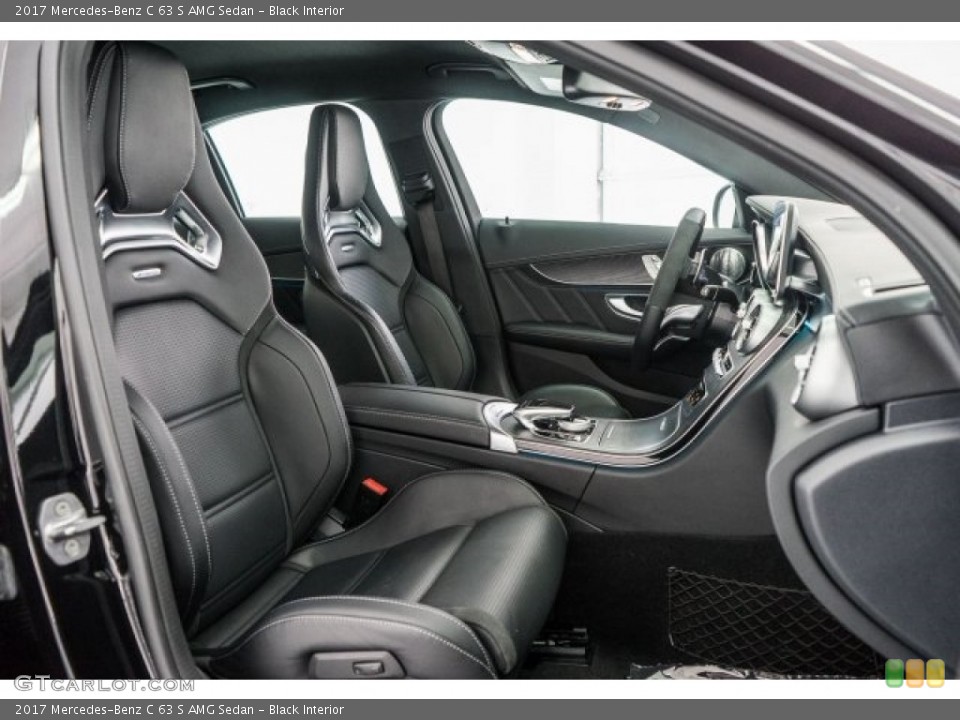Black Interior Front Seat for the 2017 Mercedes-Benz C 63 S AMG Sedan #119580729