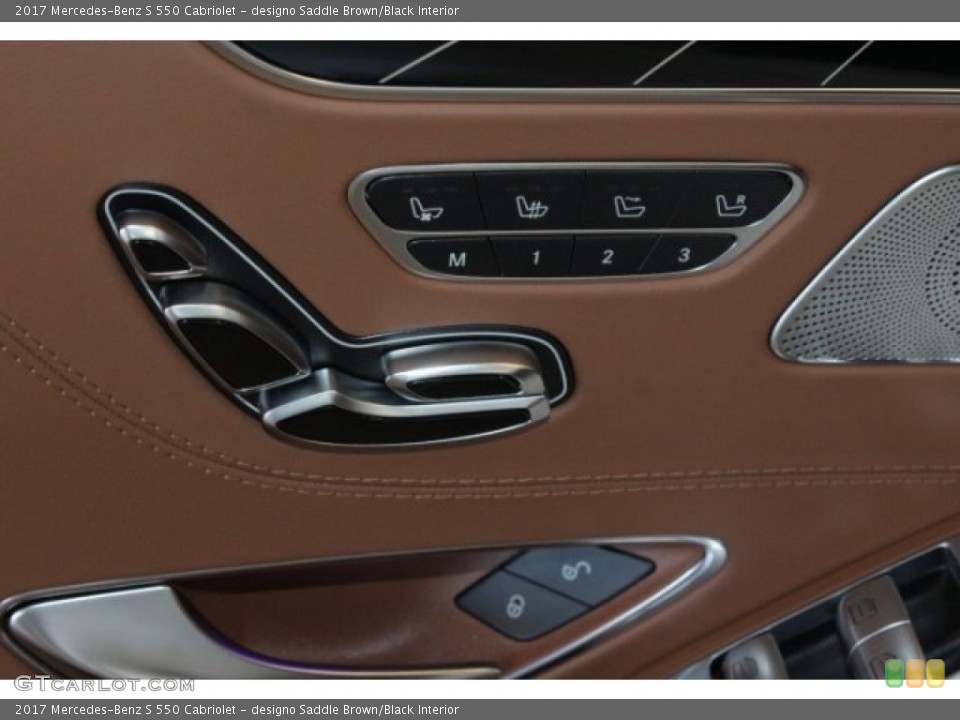 designo Saddle Brown/Black Interior Controls for the 2017 Mercedes-Benz S 550 Cabriolet #119582853