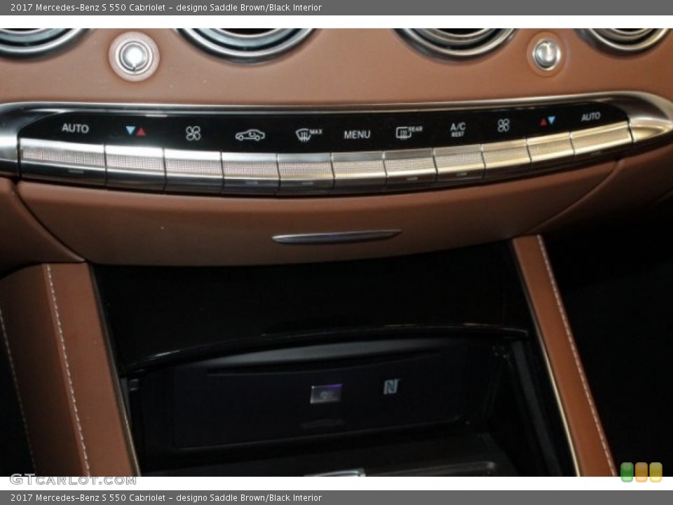 designo Saddle Brown/Black Interior Controls for the 2017 Mercedes-Benz S 550 Cabriolet #119583087