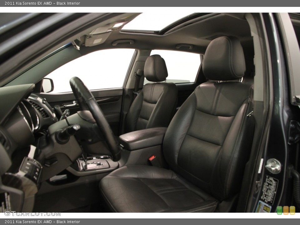 Black Interior Front Seat for the 2011 Kia Sorento EX AWD #119584095