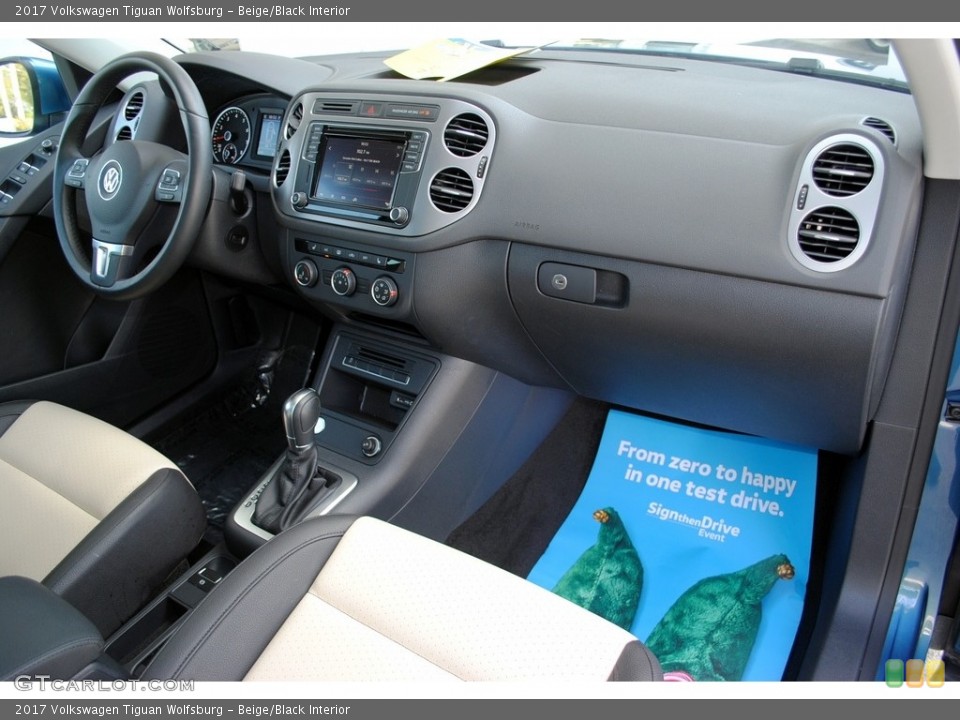 Beige/Black Interior Dashboard for the 2017 Volkswagen Tiguan Wolfsburg #119586159