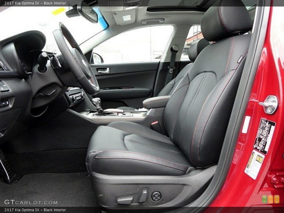 Black Interior Front Seat for the 2017 Kia Optima SX #119590728