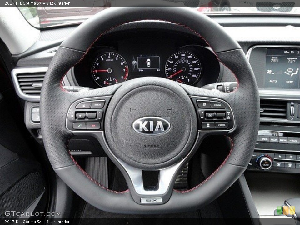 Black Interior Steering Wheel for the 2017 Kia Optima SX #119590914