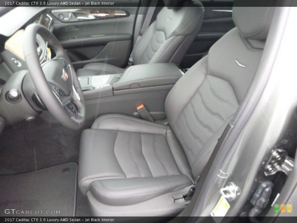 Jet Black Interior Front Seat for the 2017 Cadillac CT6 3.6 Luxury AWD Sedan #119591247