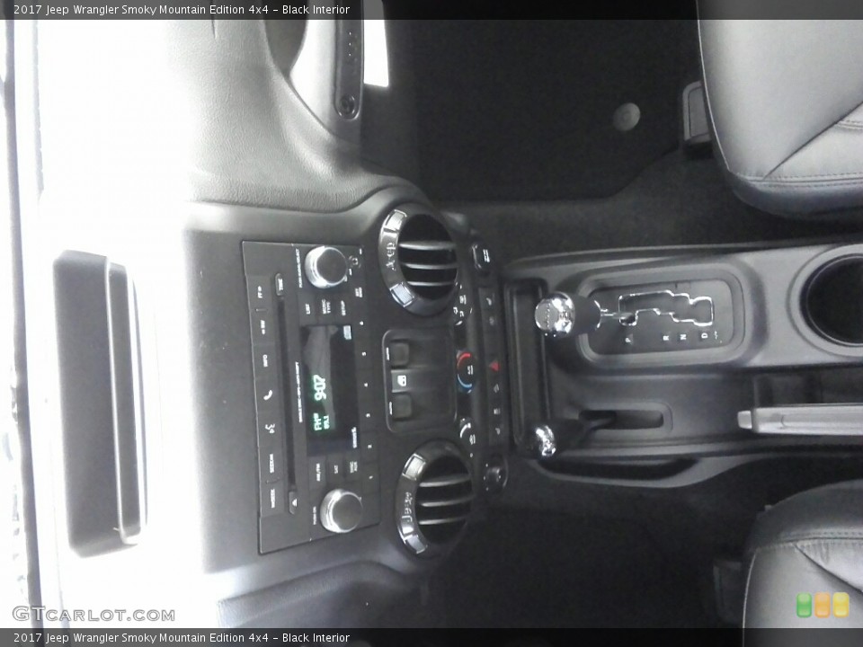 Black Interior Controls for the 2017 Jeep Wrangler Smoky Mountain Edition 4x4 #119592102