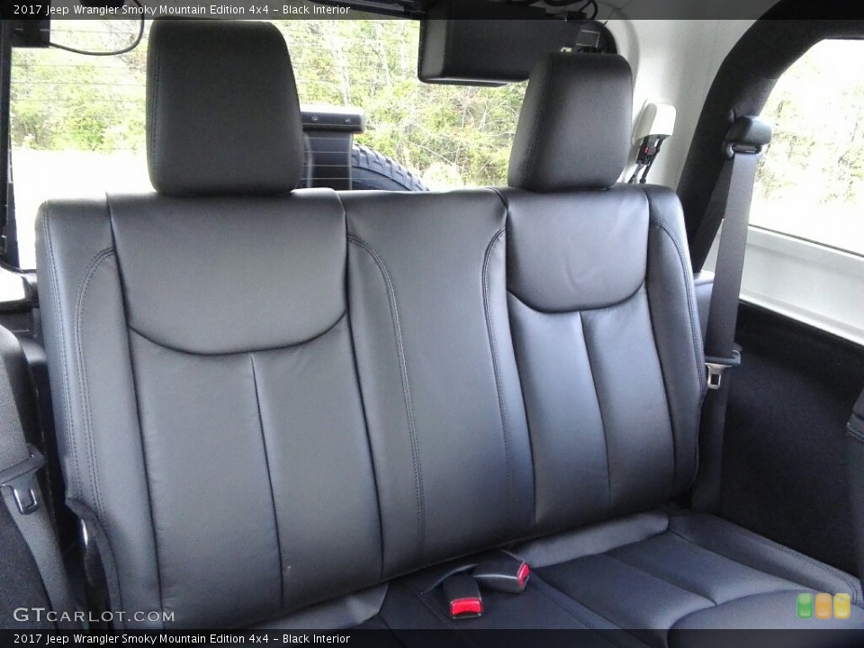 Black Interior Rear Seat for the 2017 Jeep Wrangler Smoky Mountain Edition 4x4 #119592222