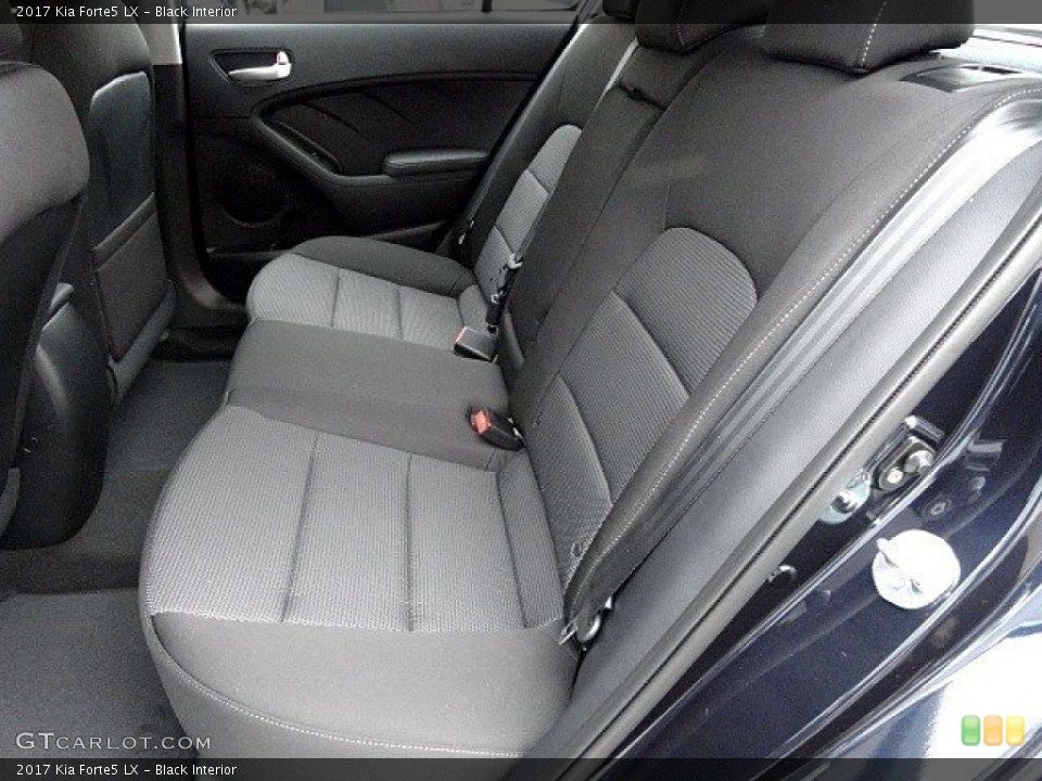 Black Interior Rear Seat for the 2017 Kia Forte5 LX #119593263