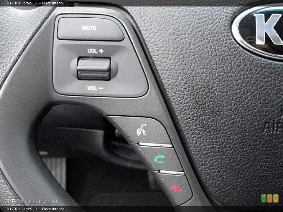 Black Interior Steering Wheel for the 2017 Kia Forte5 LX #119593428