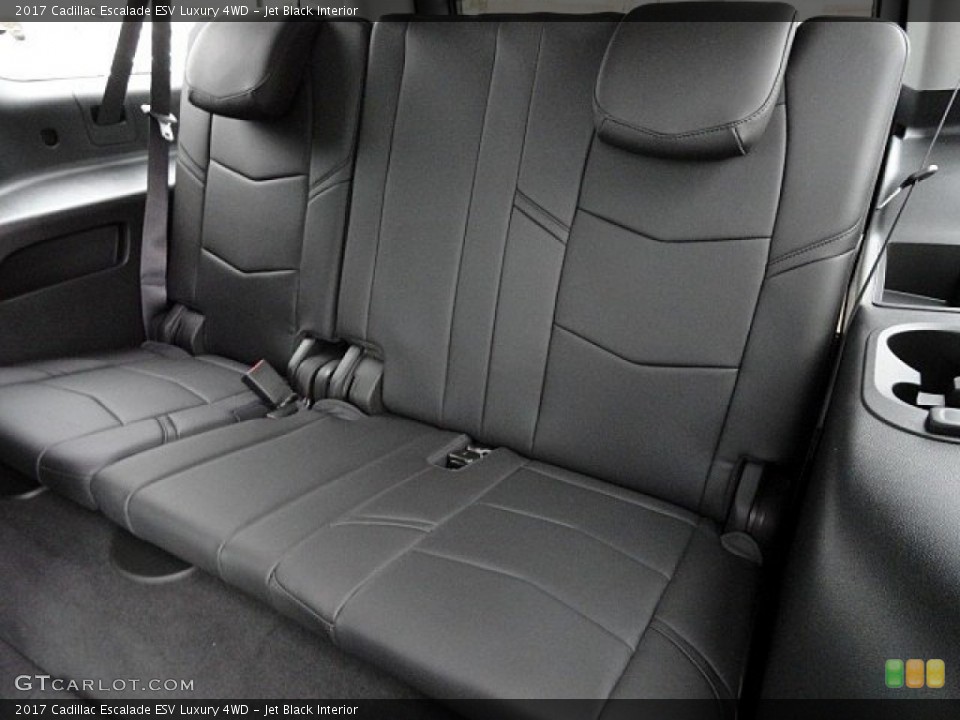 Jet Black Interior Rear Seat for the 2017 Cadillac Escalade ESV Luxury 4WD #119596503