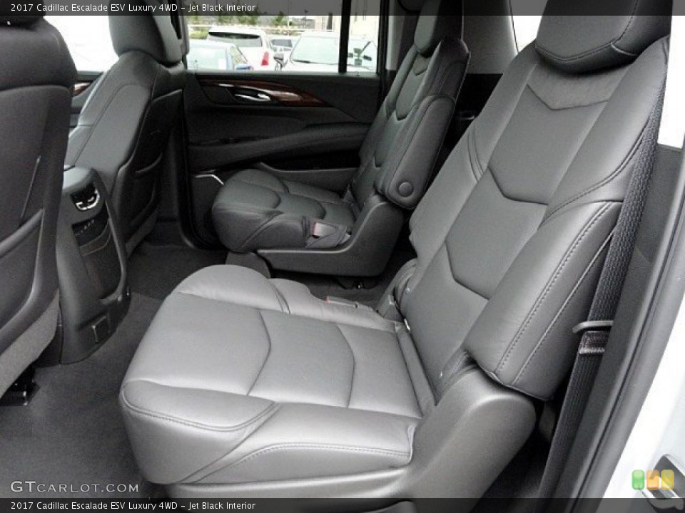 Jet Black Interior Rear Seat for the 2017 Cadillac Escalade ESV Luxury 4WD #119596521