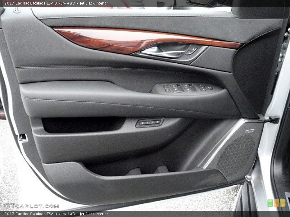 Jet Black Interior Door Panel for the 2017 Cadillac Escalade ESV Luxury 4WD #119596563