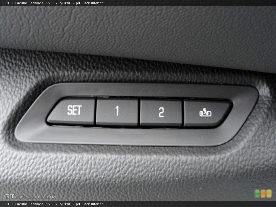 Jet Black Interior Controls for the 2017 Cadillac Escalade ESV Luxury 4WD #119596587
