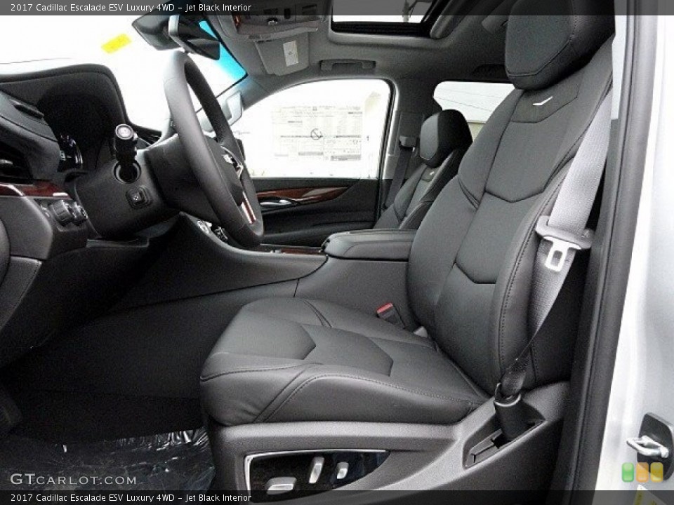 Jet Black Interior Front Seat for the 2017 Cadillac Escalade ESV Luxury 4WD #119596626