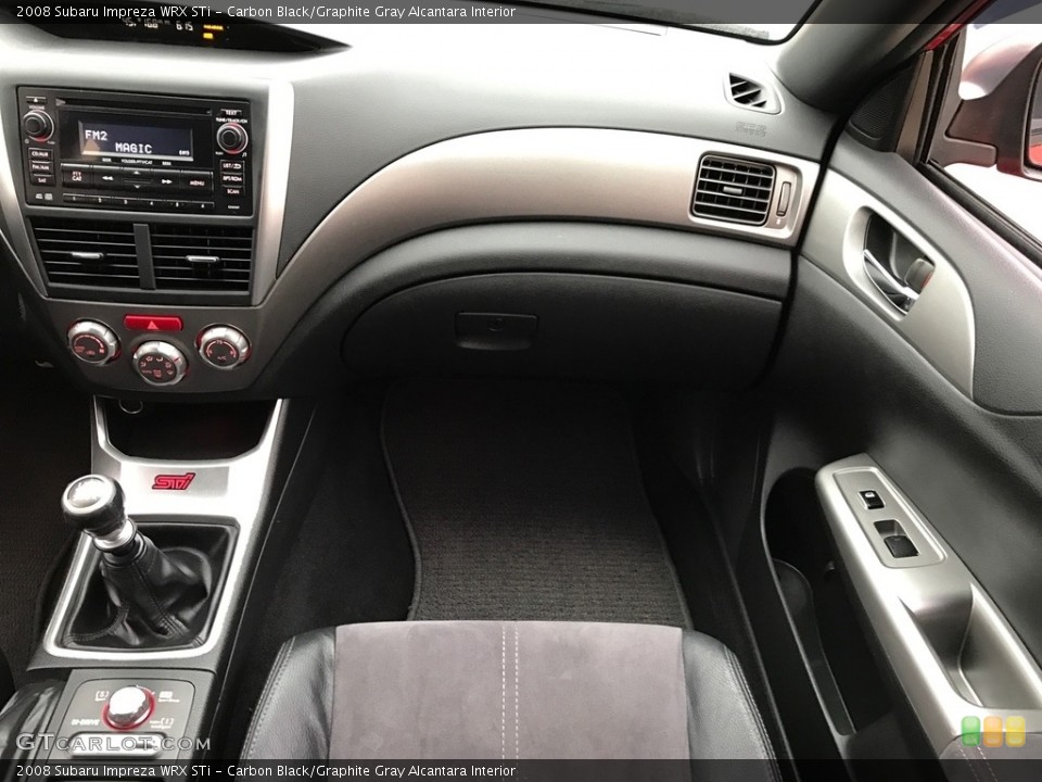 Carbon Black/Graphite Gray Alcantara Interior Dashboard for the 2008 Subaru Impreza WRX STi #119606244