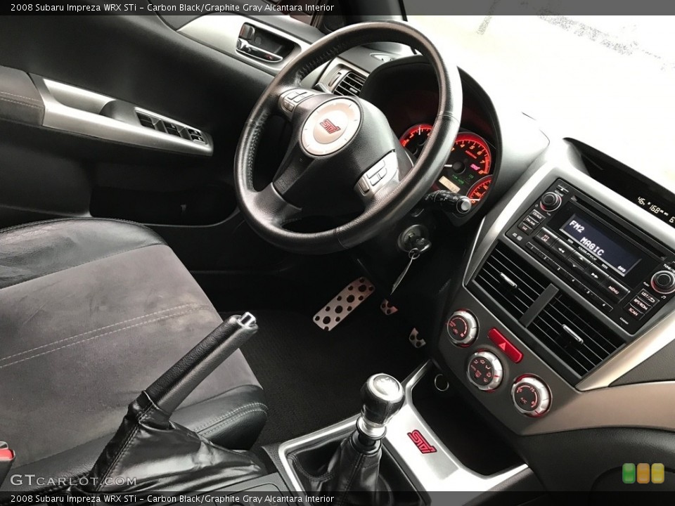 Carbon Black/Graphite Gray Alcantara Interior Controls for the 2008 Subaru Impreza WRX STi #119606331