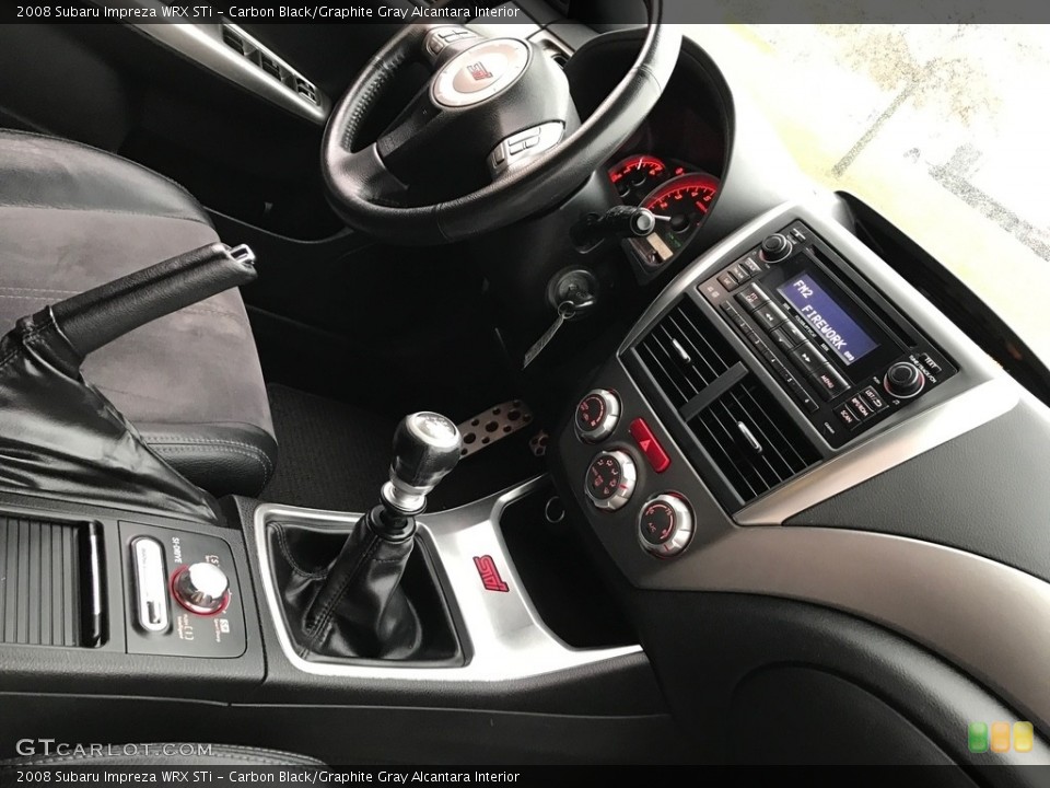 Carbon Black/Graphite Gray Alcantara Interior Controls for the 2008 Subaru Impreza WRX STi #119606424