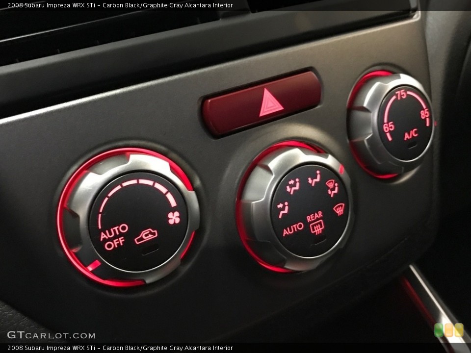 Carbon Black/Graphite Gray Alcantara Interior Controls for the 2008 Subaru Impreza WRX STi #119606559