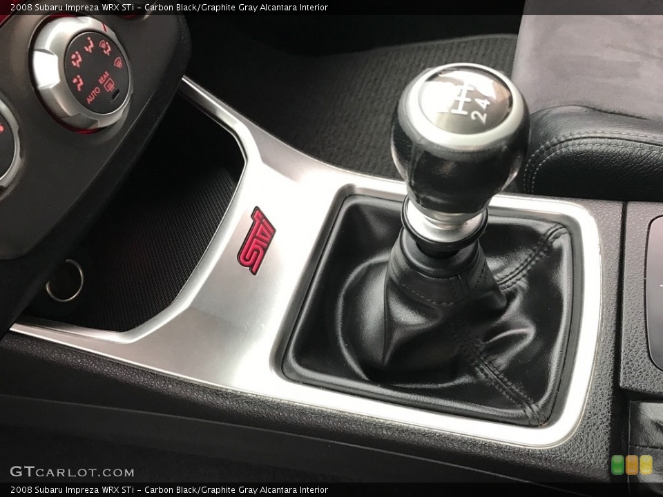 Carbon Black/Graphite Gray Alcantara Interior Transmission for the 2008 Subaru Impreza WRX STi #119606586