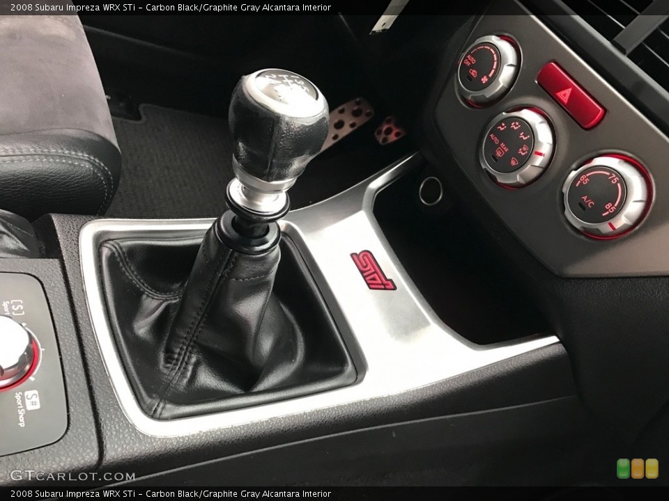 Carbon Black/Graphite Gray Alcantara Interior Transmission for the 2008 Subaru Impreza WRX STi #119606616