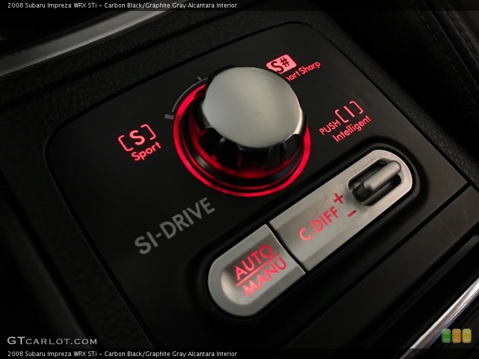 Carbon Black/Graphite Gray Alcantara Interior Controls for the 2008 Subaru Impreza WRX STi #119606667