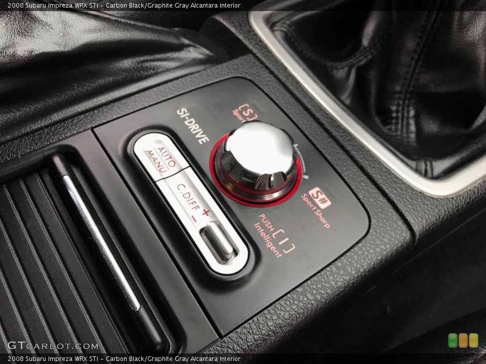 Carbon Black/Graphite Gray Alcantara Interior Controls for the 2008 Subaru Impreza WRX STi #119606697