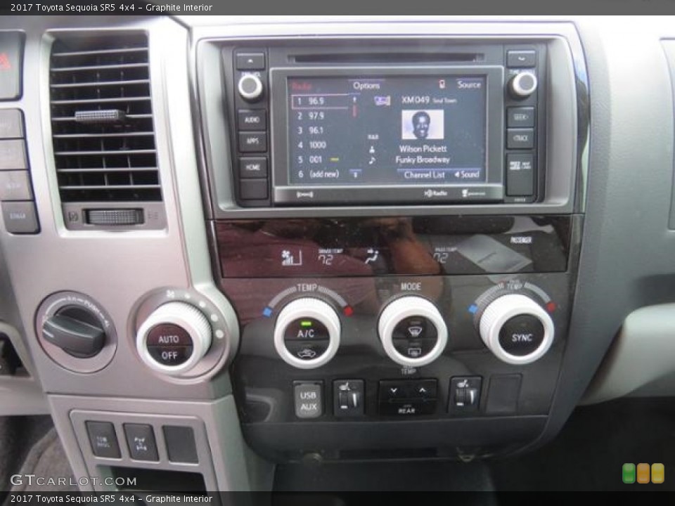 Graphite Interior Controls for the 2017 Toyota Sequoia SR5 4x4 #119607150