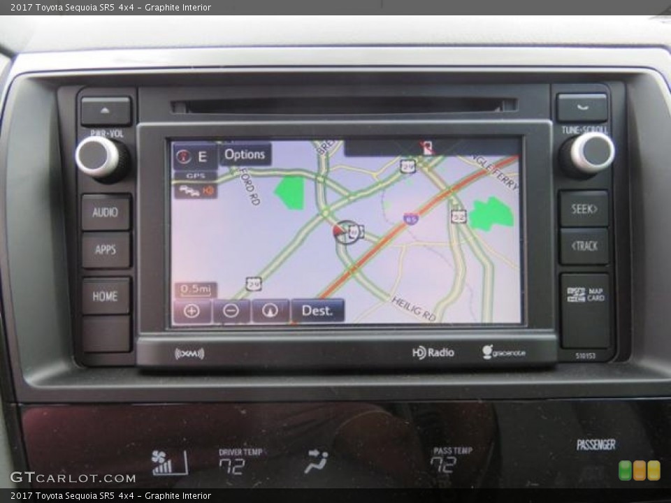 Graphite Interior Navigation for the 2017 Toyota Sequoia SR5 4x4 #119607170