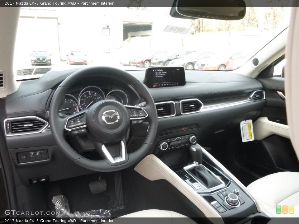 Parchment Interior Dashboard for the 2017 Mazda CX-5 Grand Touring AWD #119609100