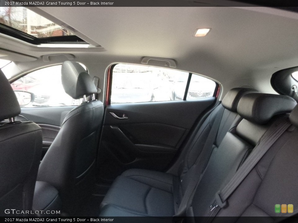 Black Interior Rear Seat for the 2017 Mazda MAZDA3 Grand Touring 5 Door #119610623