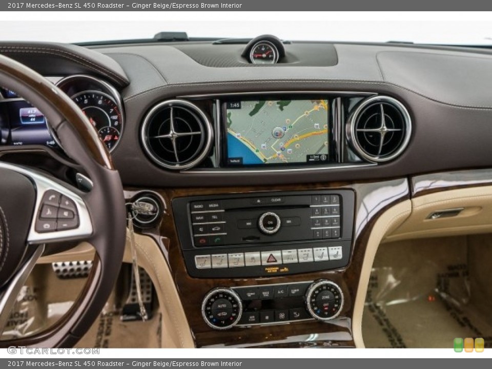 Ginger Beige/Espresso Brown Interior Controls for the 2017 Mercedes-Benz SL 450 Roadster #119613627
