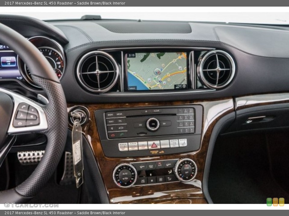 Saddle Brown/Black Interior Controls for the 2017 Mercedes-Benz SL 450 Roadster #119613861