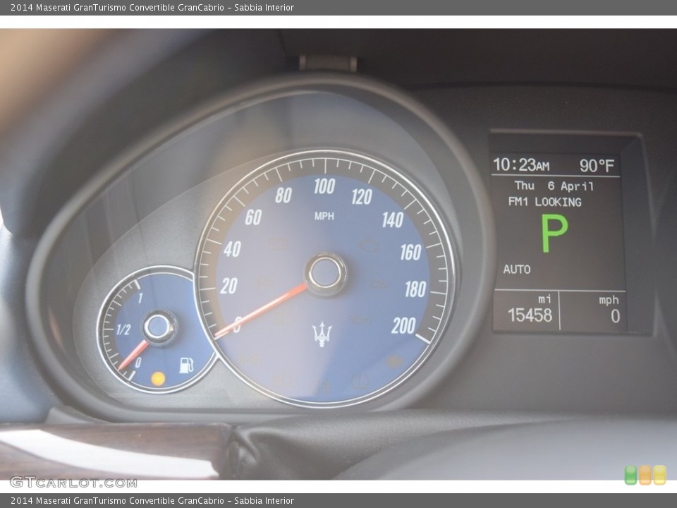 Sabbia Interior Gauges for the 2014 Maserati GranTurismo Convertible GranCabrio #119615739
