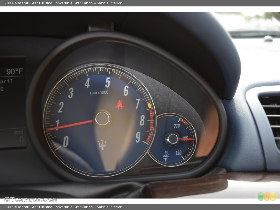 Sabbia Interior Gauges for the 2014 Maserati GranTurismo Convertible GranCabrio #119615784