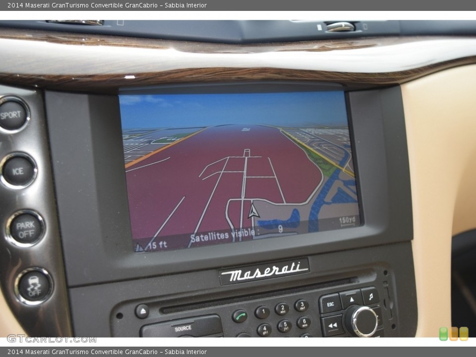 Sabbia Interior Navigation for the 2014 Maserati GranTurismo Convertible GranCabrio #119615805
