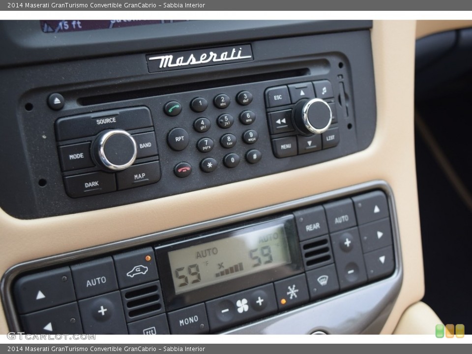 Sabbia Interior Controls for the 2014 Maserati GranTurismo Convertible GranCabrio #119616177