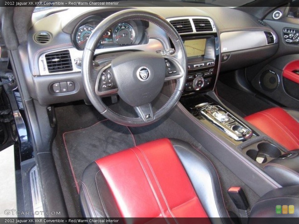 Red/Warm Charcoal 2012 Jaguar XK Interiors