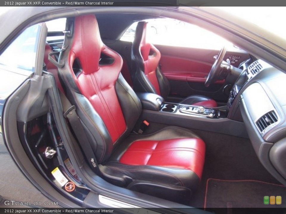 Red/Warm Charcoal Interior Front Seat for the 2012 Jaguar XK XKR Convertible #119630131