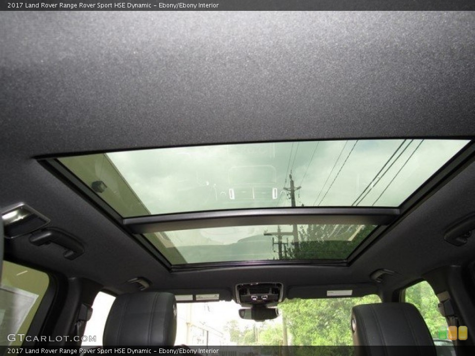 Ebony/Ebony Interior Sunroof for the 2017 Land Rover Range Rover Sport HSE Dynamic #119632398