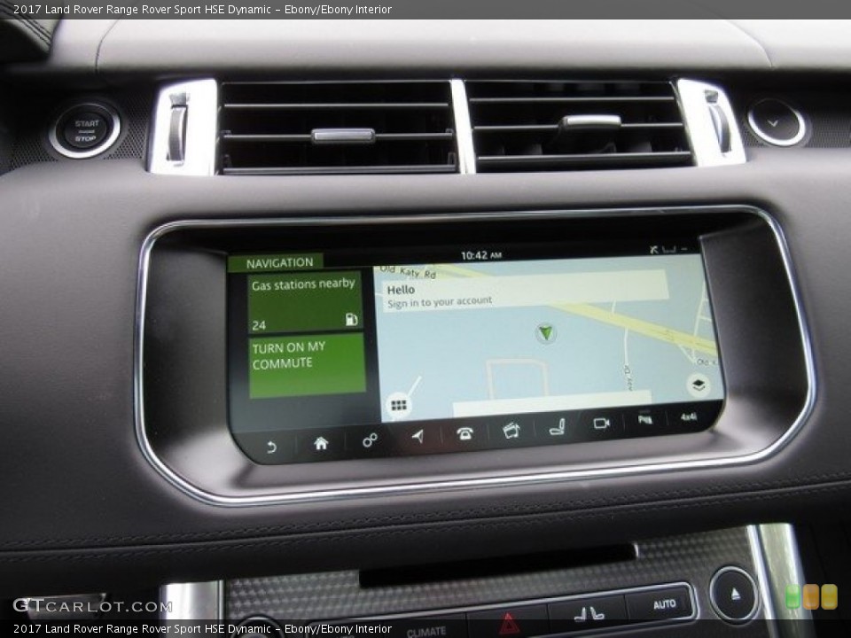 Ebony/Ebony Interior Navigation for the 2017 Land Rover Range Rover Sport HSE Dynamic #119632458