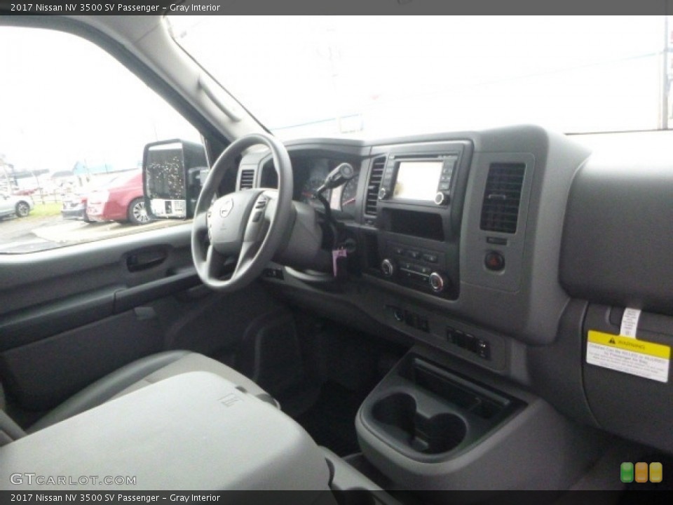 Gray Interior Dashboard for the 2017 Nissan NV 3500 SV Passenger #119633178
