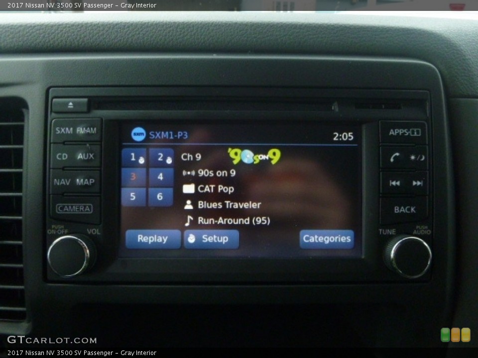 Gray Interior Controls for the 2017 Nissan NV 3500 SV Passenger #119633331