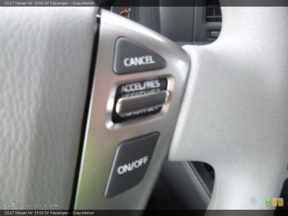 Gray Interior Controls for the 2017 Nissan NV 3500 SV Passenger #119633373