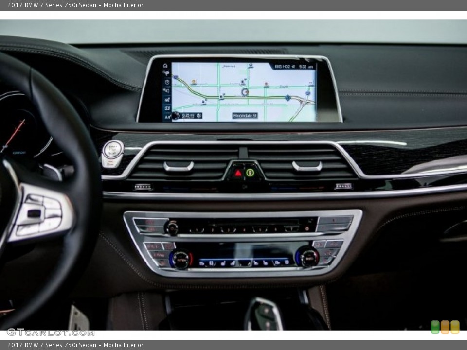 Mocha Interior Controls for the 2017 BMW 7 Series 750i Sedan #119634765