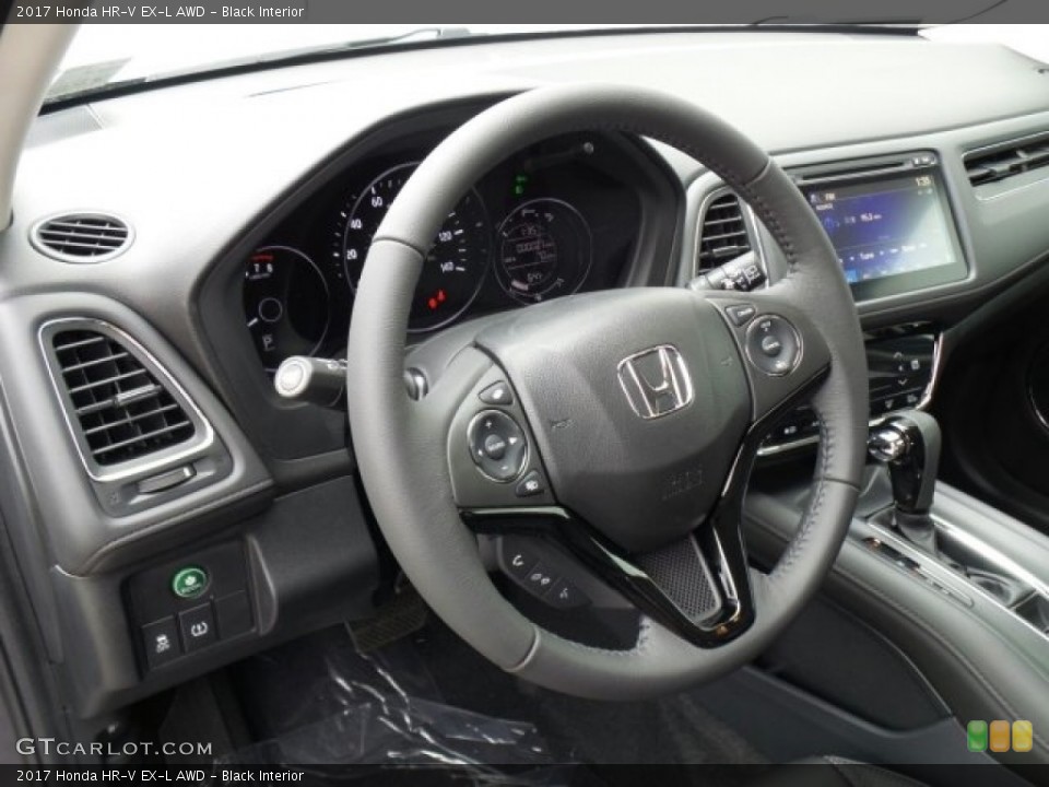 Black Interior Steering Wheel for the 2017 Honda HR-V EX-L AWD #119640484