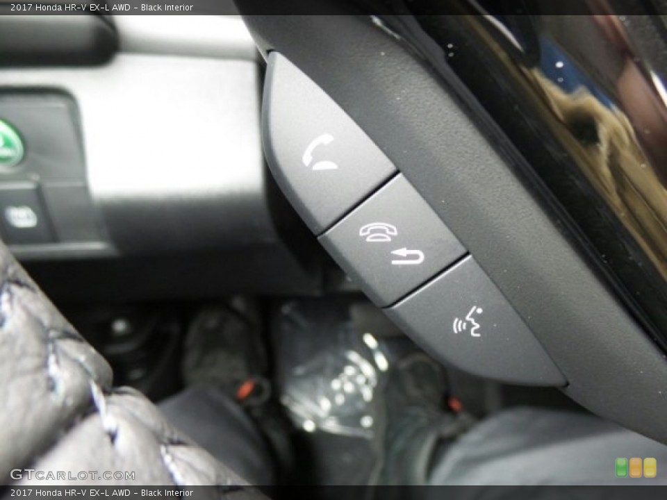Black Interior Controls for the 2017 Honda HR-V EX-L AWD #119640708