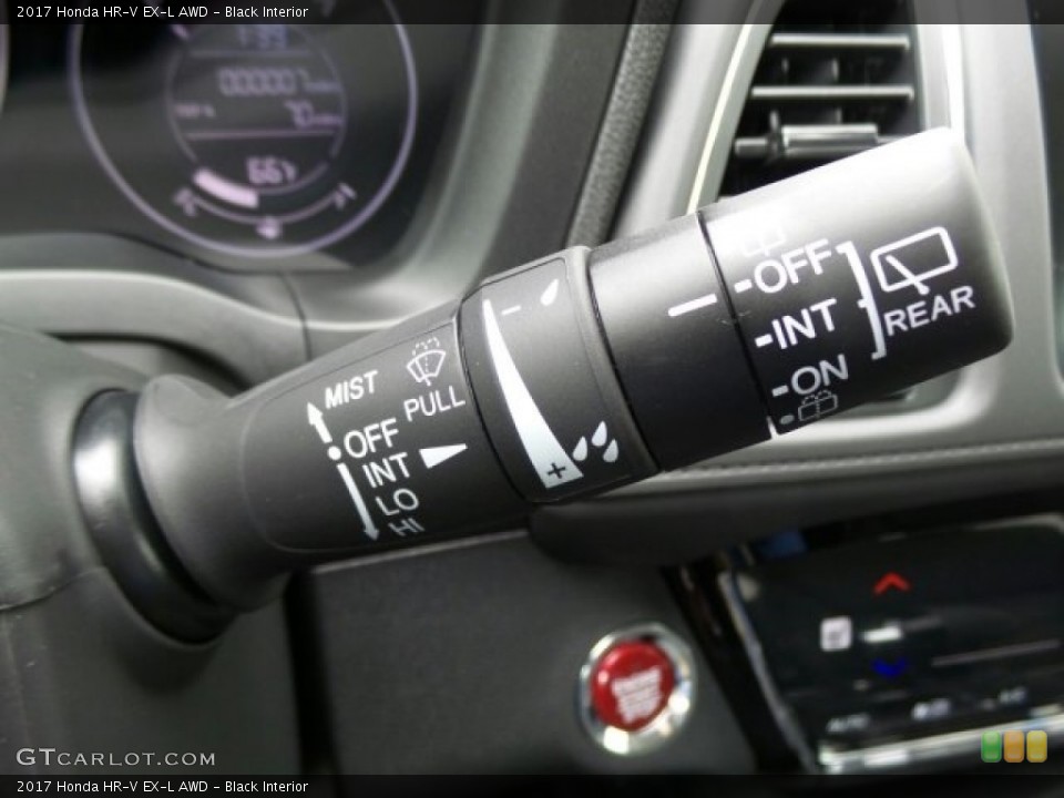 Black Interior Controls for the 2017 Honda HR-V EX-L AWD #119640761