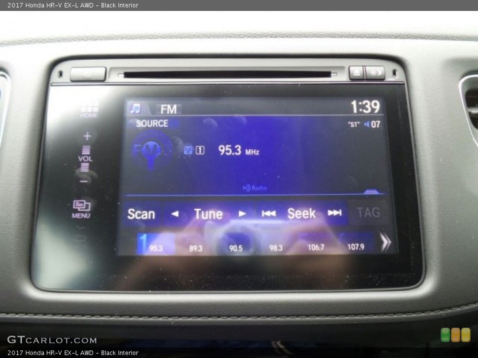 Black Interior Controls for the 2017 Honda HR-V EX-L AWD #119640780