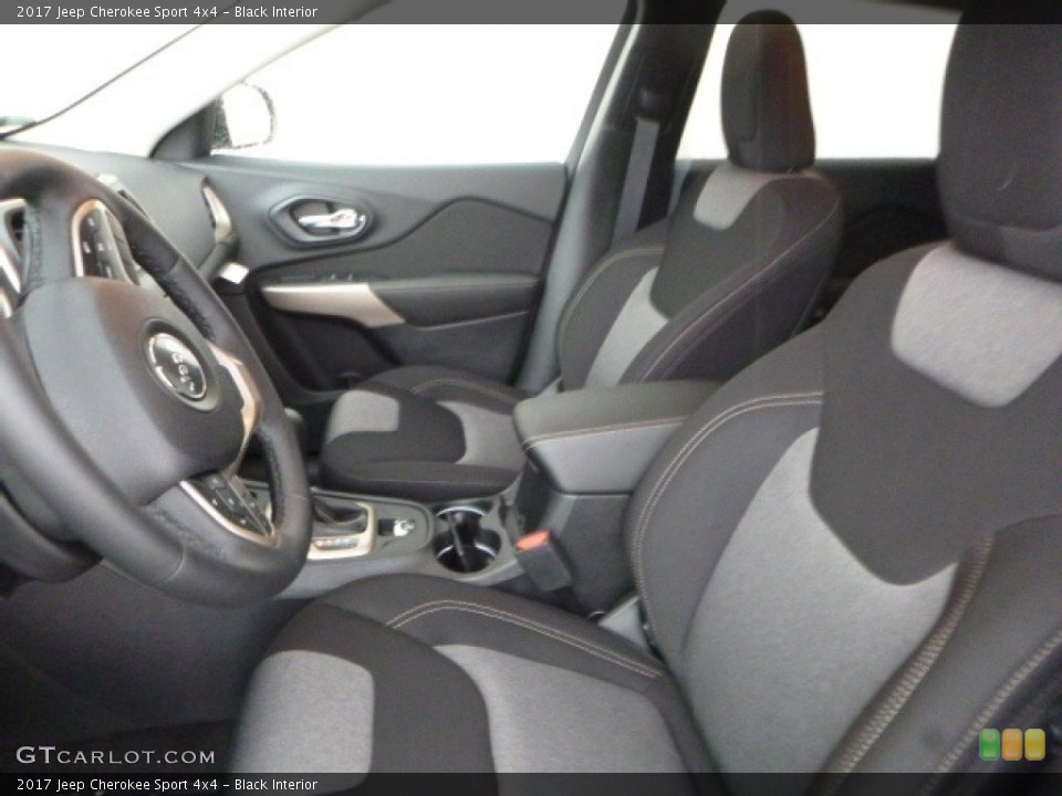 Black Interior Photo for the 2017 Jeep Cherokee Sport 4x4 #119643591