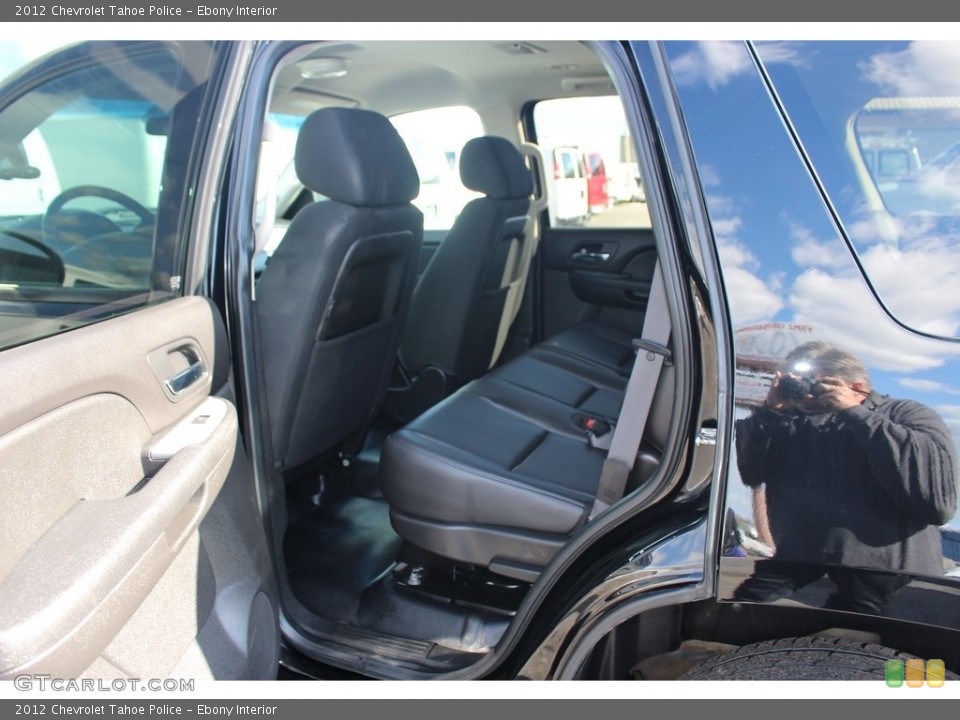 Ebony Interior Rear Seat for the 2012 Chevrolet Tahoe Police #119650083